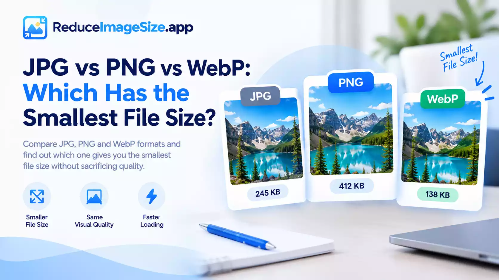 JPG vs PNG vs WebP Which Has the Smallest File Size